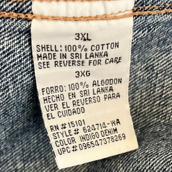 Wrangler Hero Men Big & Tall Farm-House Trucker Jack Daniels Jean Jacket Sz 3XL - Picture 10 of 11